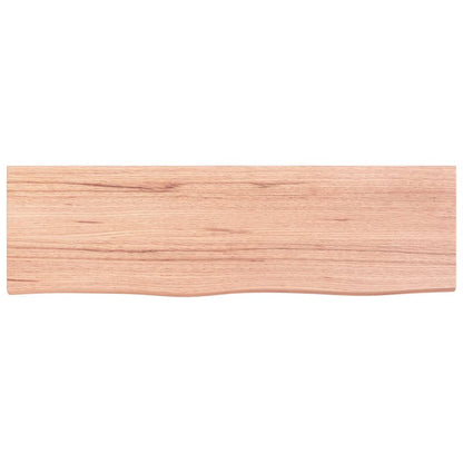 Bathroom Countertop 60x30x(2-4) Solid Wood Light Brown 100 cm