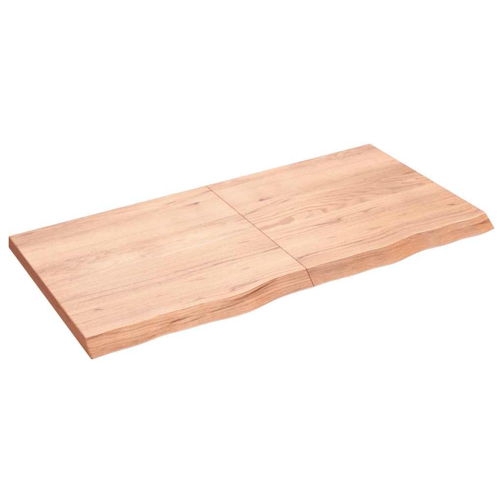 Bathroom Countertop 40x60x(2-4) Solid Wood Light Brown 120 cm