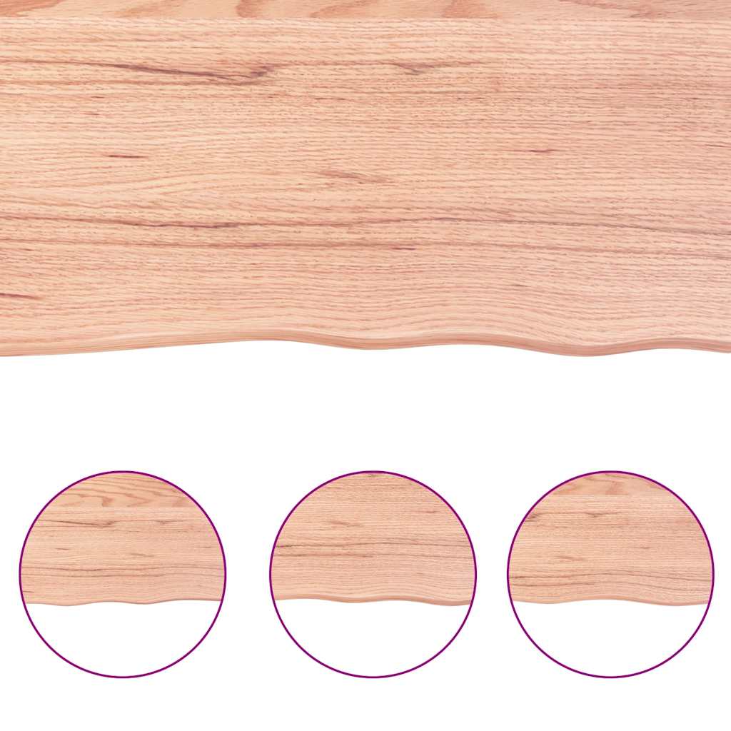Bathroom Countertop 40x60x(2-4) Solid Wood Light Brown 120 cm