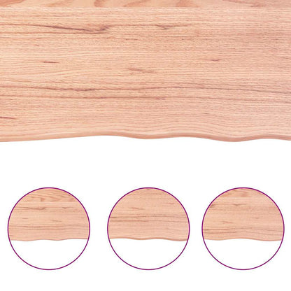 Bathroom Countertop 40x60x(2-4) Solid Wood Light Brown 120 cm