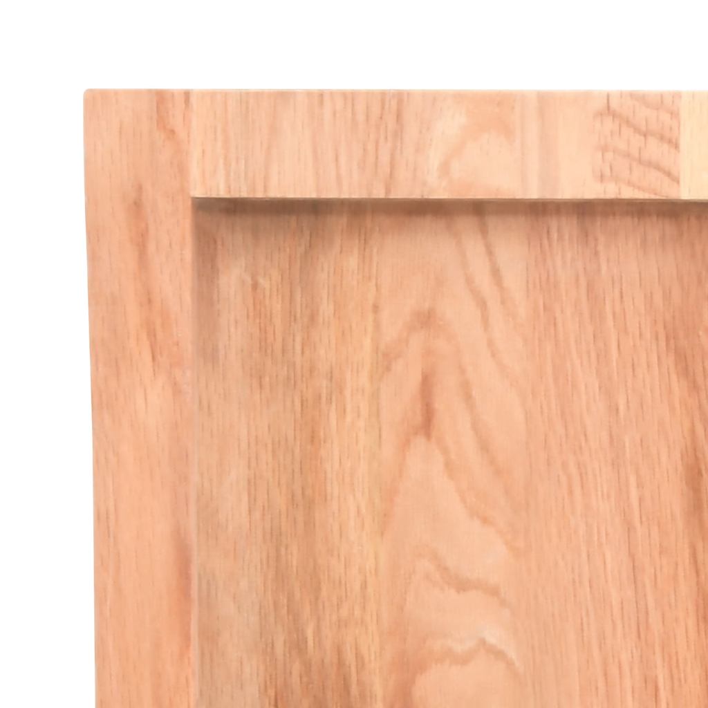 Bathroom Countertop 40x60x(2-4) Solid Wood Light Brown 120 cm