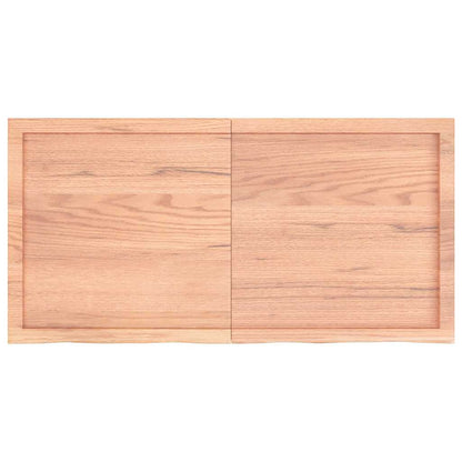 Bathroom Countertop 40x60x(2-6) Solid Wood Light Brown 120 cm