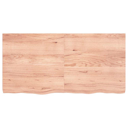 Bathroom Countertop 40x60x(2-6) Solid Wood Light Brown 120 cm