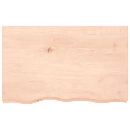 Table Top 60x50x(2-4) Untreated Solid Wood Oak Natural 80 cm
