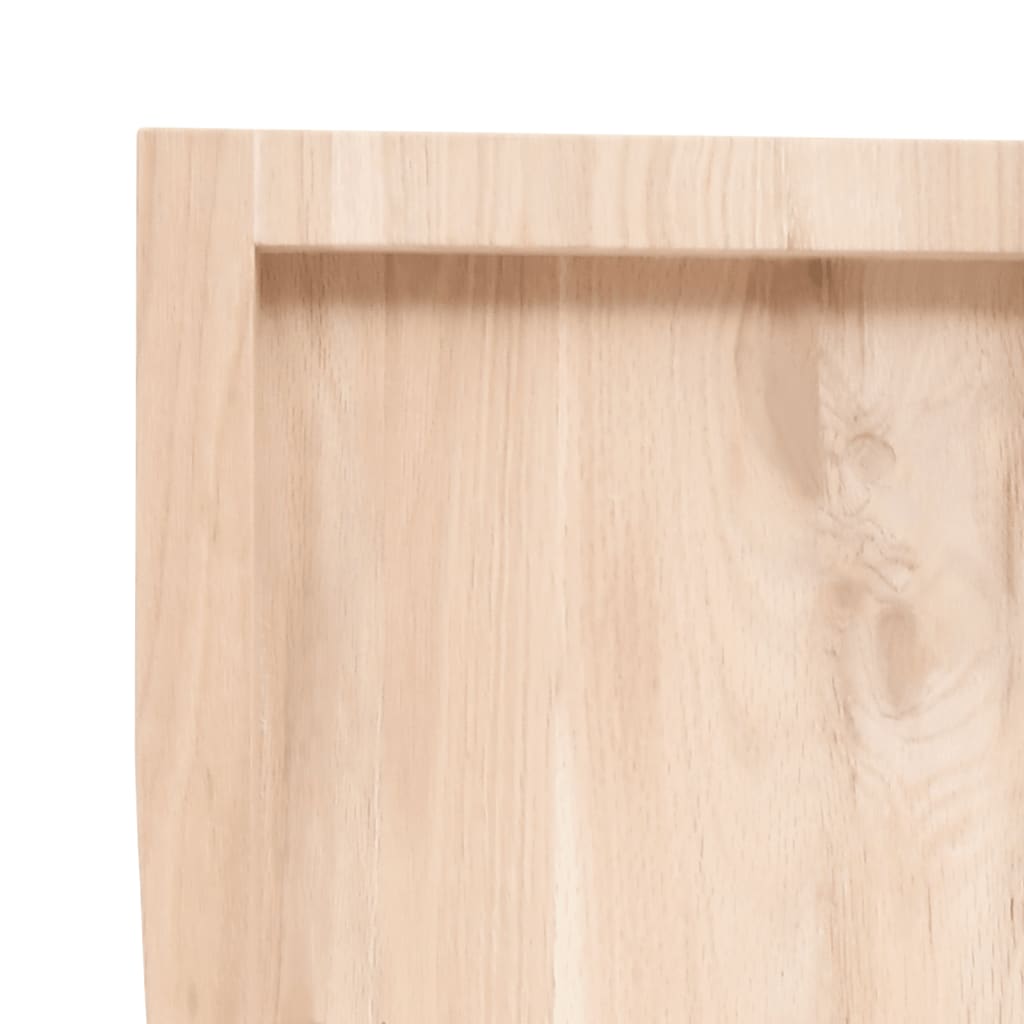 Table Top 60x50x(2-4) Untreated Solid Wood Oak Natural 80 cm
