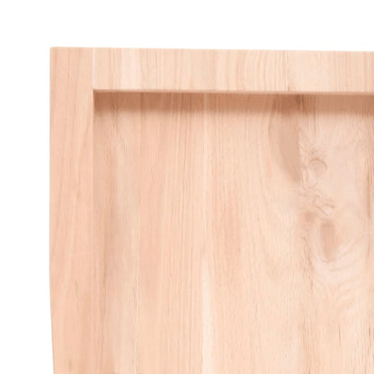 Table Top 60x50x(2-4) Untreated Solid Wood Oak Natural 80 cm