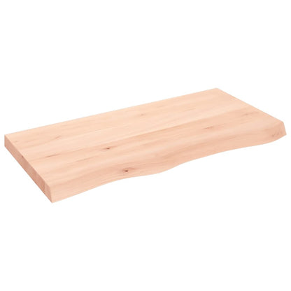 Table Top 60x50x(2-6) Untreated Solid Wood Oak Natural 100 cm
