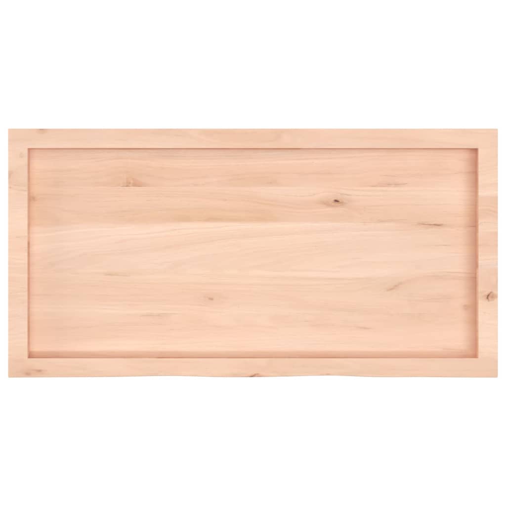 Table Top 60x50x(2-6) Untreated Solid Wood Oak Natural 100 cm