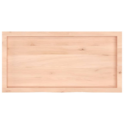 Table Top 60x50x(2-6) Untreated Solid Wood Oak Natural 100 cm