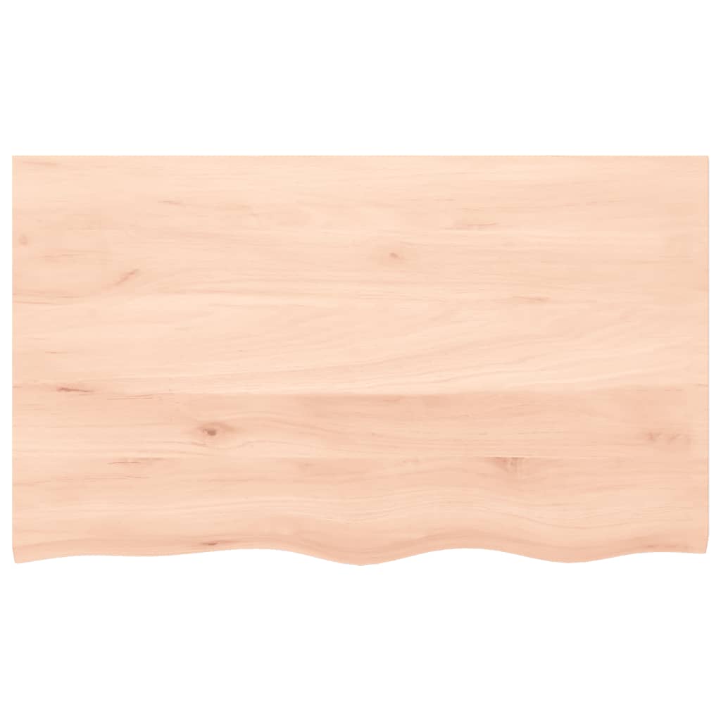 Table Top 60x60x(2-4) Untreated Solid Wood Oak Natural 100 cm