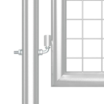 vidaXL Mesh Garden Gate Silver 500x125 cm Galvanised Steel 4