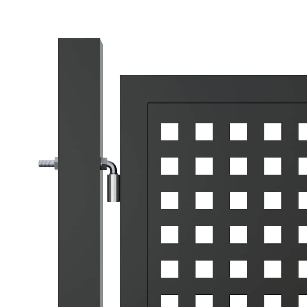 vidaXL Garden Gate Anthracite 300x125 cm Steel 4
