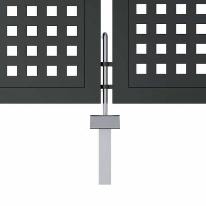 vidaXL Garden Gate Anthracite 300x125 cm Steel 5