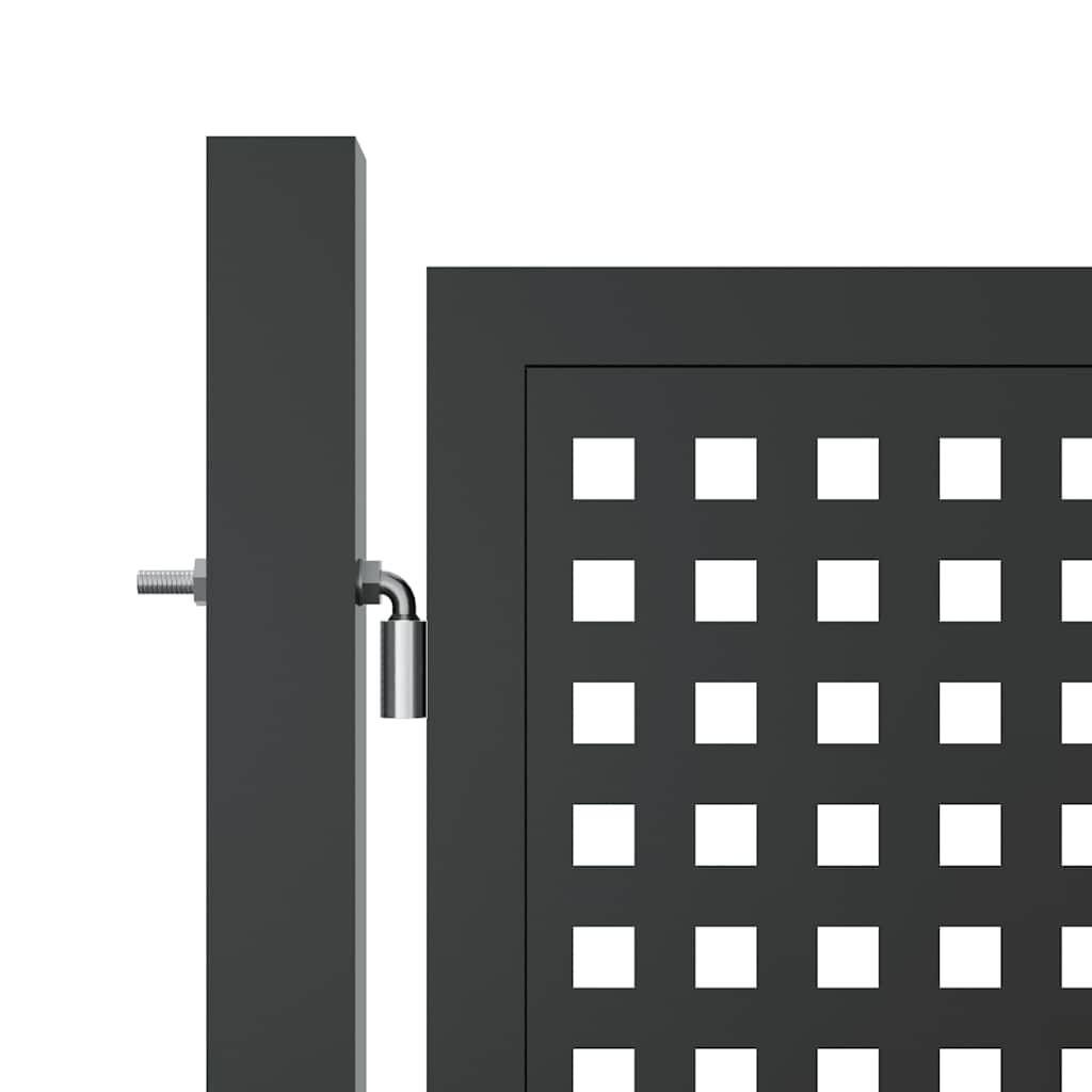 vidaXL Garden Gate Anthracite 300x150 cm Steel 4