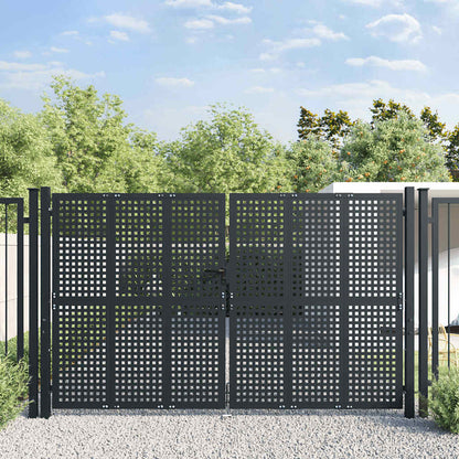vidaXL Garden Gate Anthracite 300x200 cm Steel 1