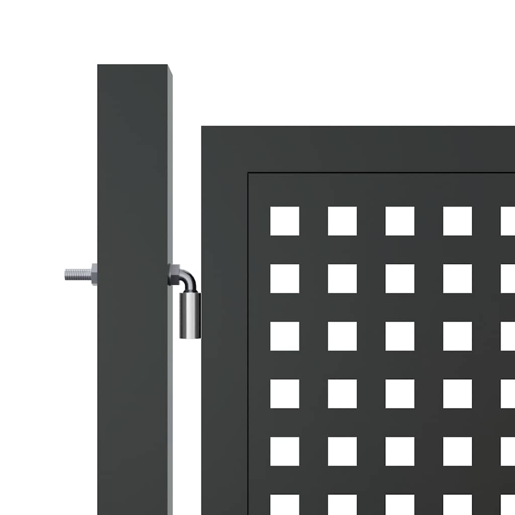 vidaXL Garden Gate Anthracite 400x150 cm Steel 4