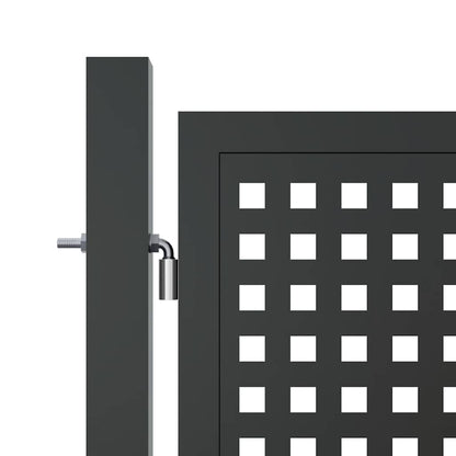 vidaXL Garden Gate Anthracite 400x150 cm Steel 4