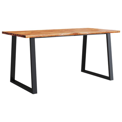 vidaXL 3 Piece Dining Set with Live Edge Solid Wood Acacia 3