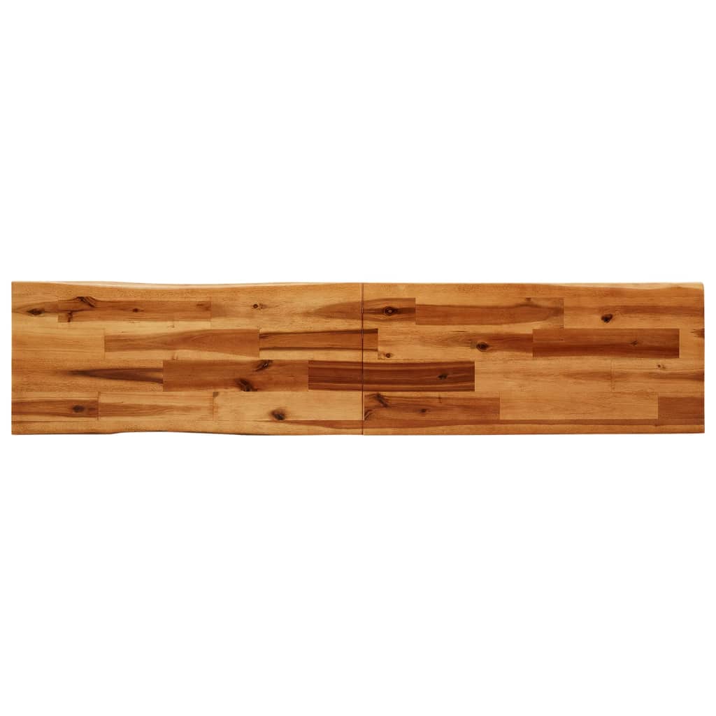 vidaXL 3 Piece Dining Set with Live Edge Solid Wood Acacia 6