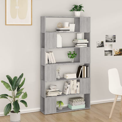 Book Cabinet Room Divider 100x24x188 cm Grey sonoma