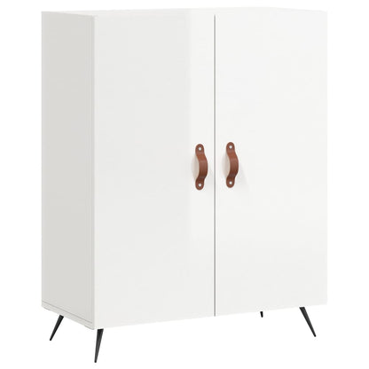 Sideboard 69,5x34x90 cm Engineered Wood High gloss white