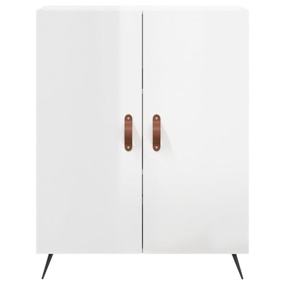 Sideboard 69,5x34x90 cm Engineered Wood High gloss white