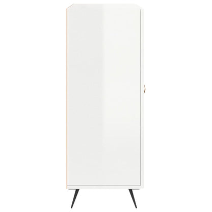 Sideboard 69,5x34x90 cm Engineered Wood High gloss white
