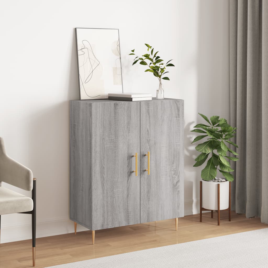 Sideboard 69,5x34x90 cm Engineered Wood Grey sonoma