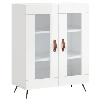 Sideboard 69,5x34x90 cm Engineered Wood High gloss white