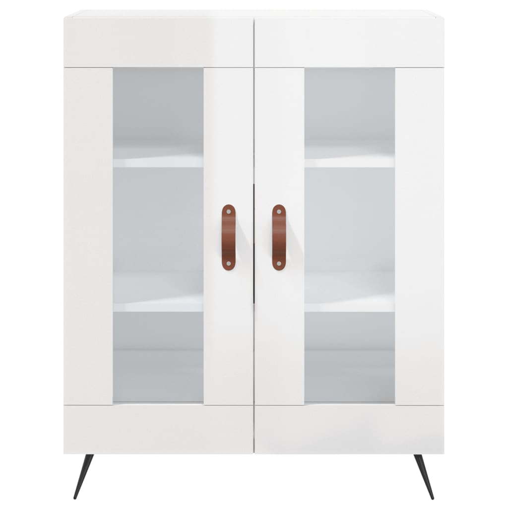 Sideboard 69,5x34x90 cm Engineered Wood High gloss white