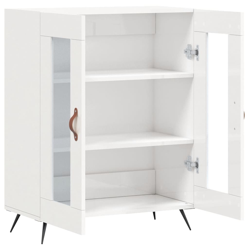 Sideboard 69,5x34x90 cm Engineered Wood High gloss white