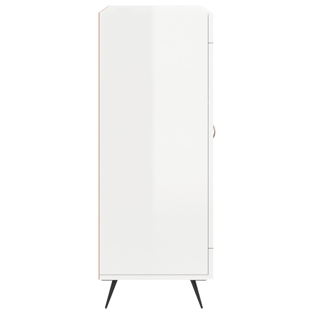 Sideboard 69,5x34x90 cm Engineered Wood High gloss white