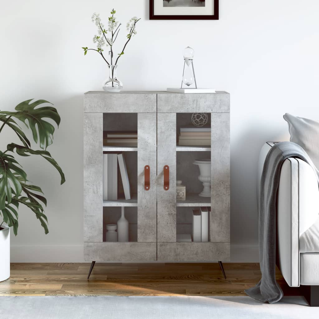 Sideboard 69,5x34x90 cm Engineered Wood Concrete grey