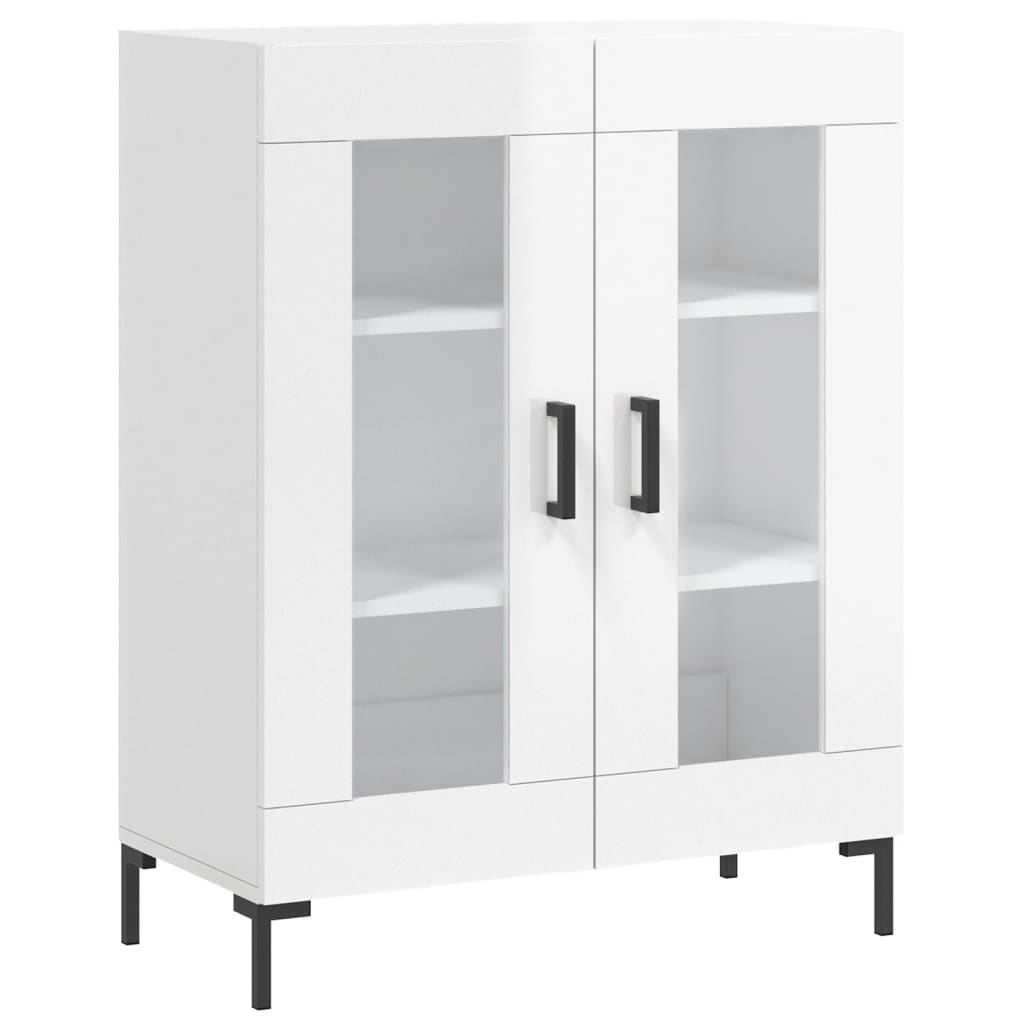 Sideboard 69,5x34x90 cm Engineered Wood High gloss white