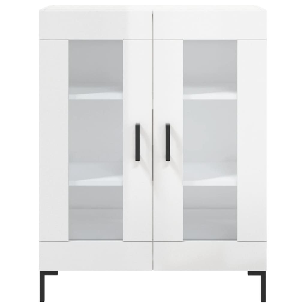 Sideboard 69,5x34x90 cm Engineered Wood High gloss white