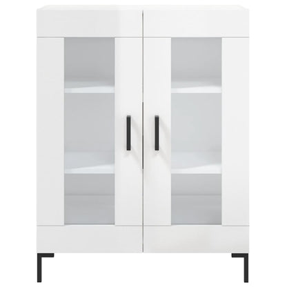 Sideboard 69,5x34x90 cm Engineered Wood High gloss white