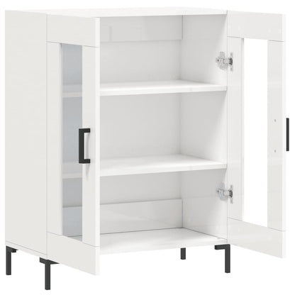 Sideboard 69,5x34x90 cm Engineered Wood High gloss white