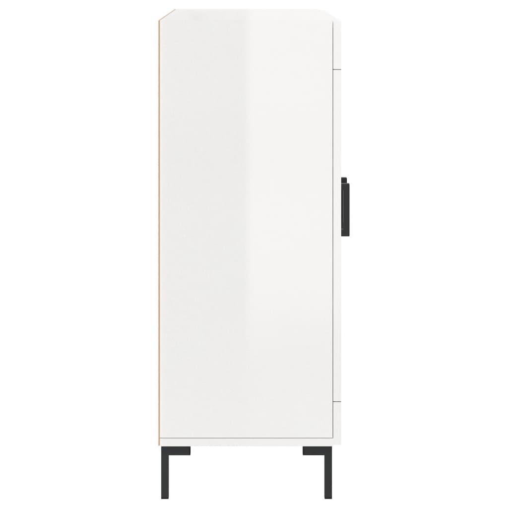 Sideboard 69,5x34x90 cm Engineered Wood High gloss white