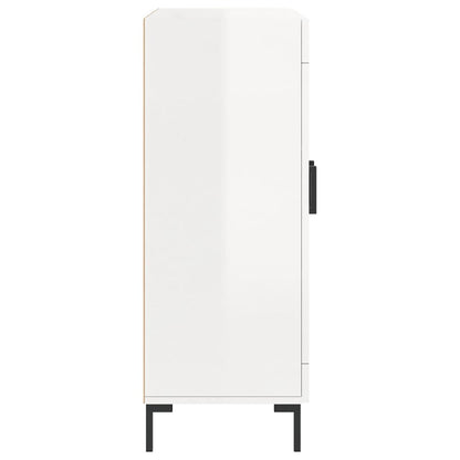 Sideboard 69,5x34x90 cm Engineered Wood High gloss white