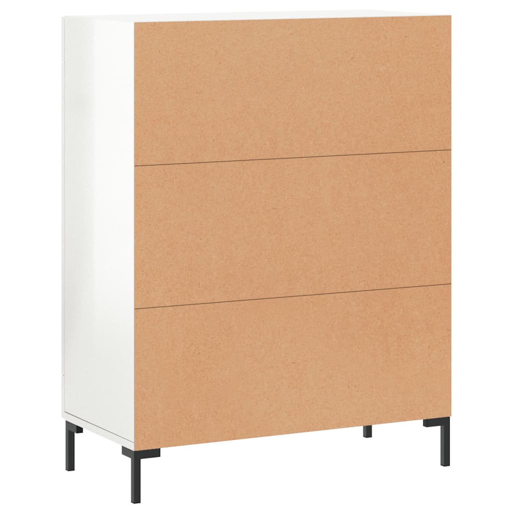Sideboard 69,5x34x90 cm Engineered Wood High gloss white