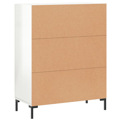 Sideboard 69,5x34x90 cm Engineered Wood High gloss white