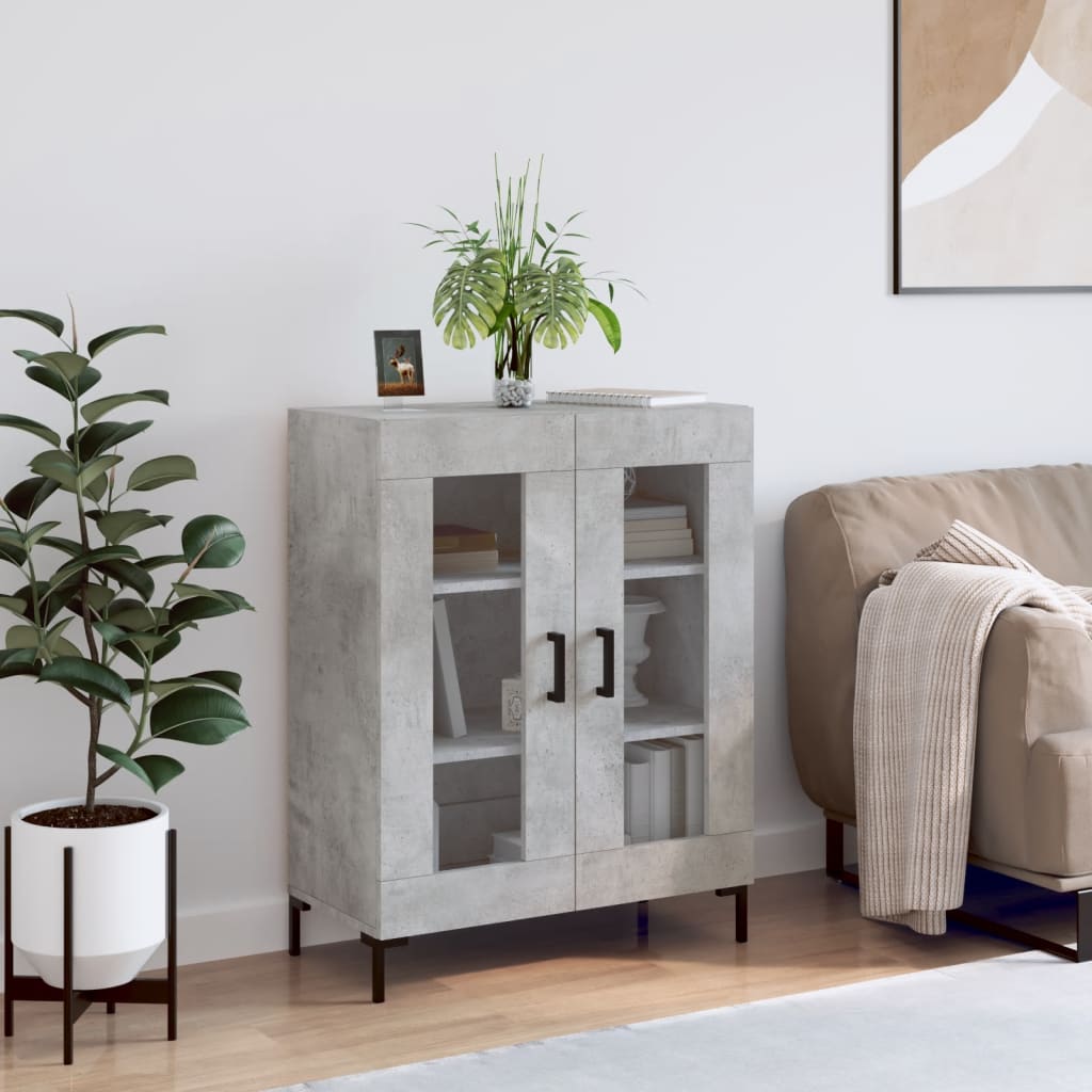 Sideboard 69,5x34x90 cm Engineered Wood Concrete grey