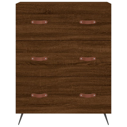 vidaXL Chest of Drawers Brown Oak 69.5x34x90 cm Engineered Wood