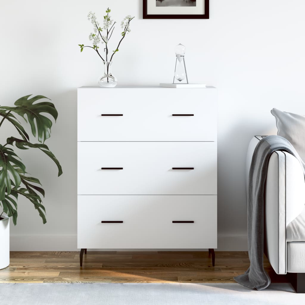 Sideboard 69,5x34x90 cm Engineered Wood White
