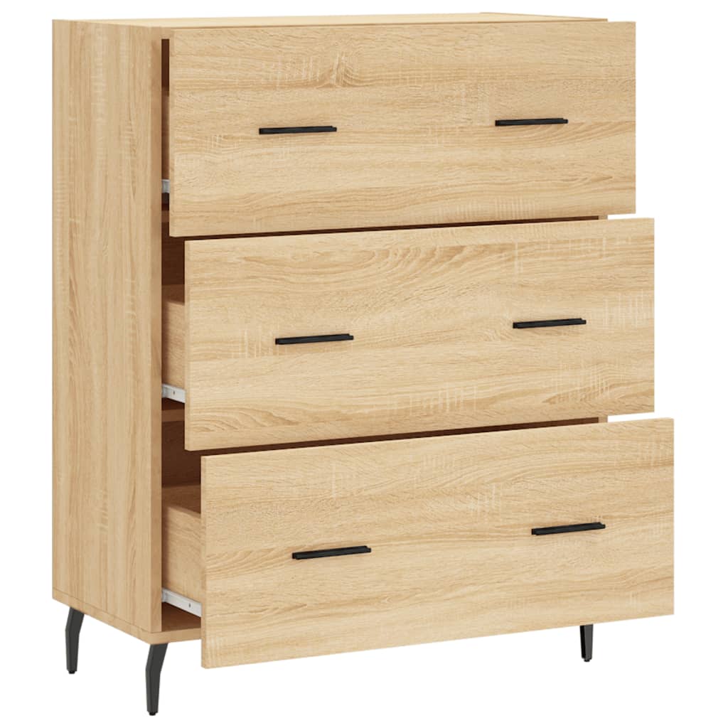 Sideboard 69,5x34x90 cm Engineered Wood Sonoma oak
