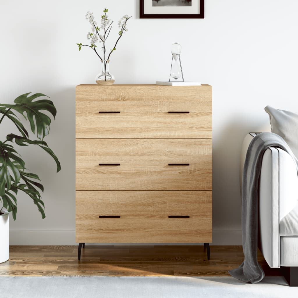 Sideboard 69,5x34x90 cm Engineered Wood Sonoma oak