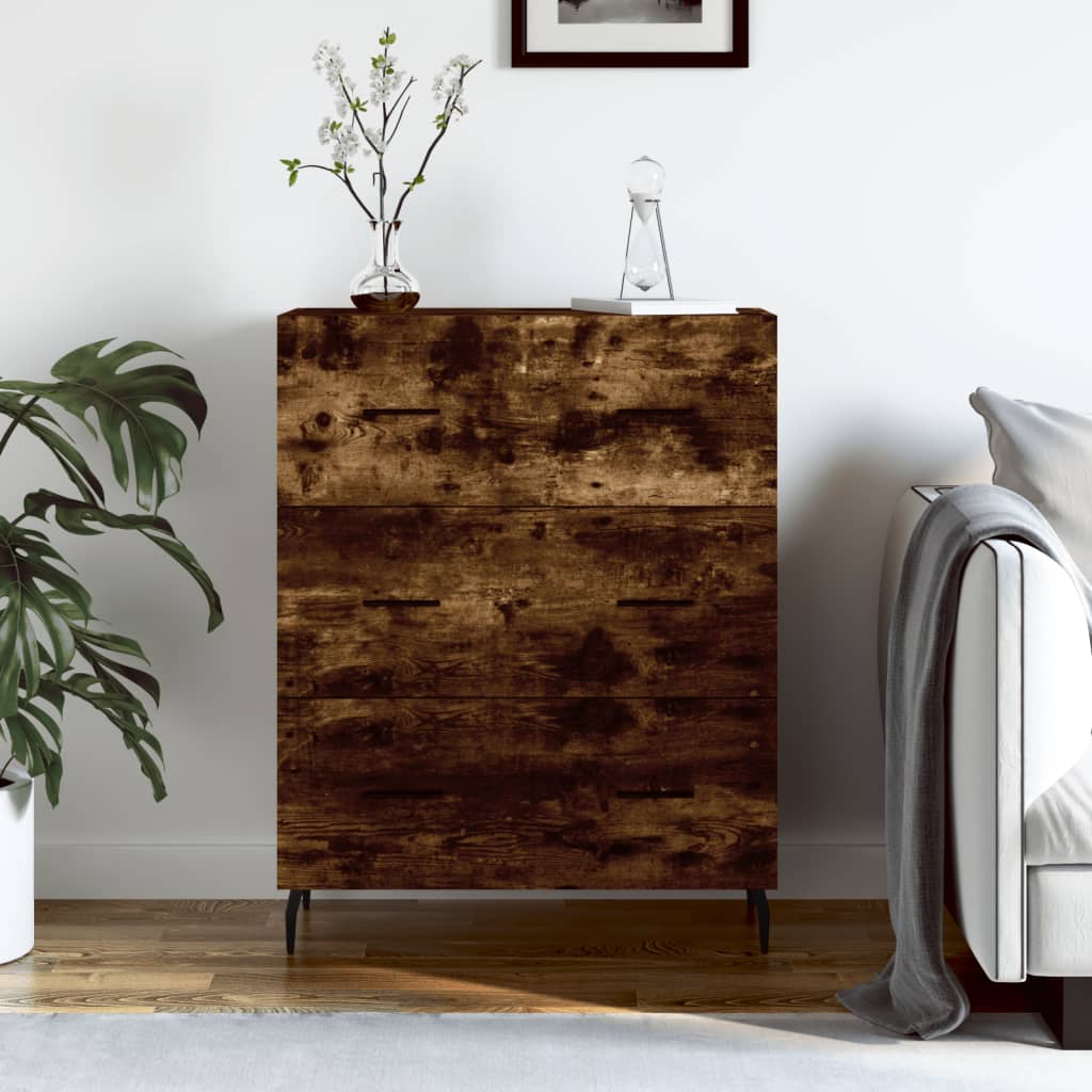 Sideboard 69,5x34x90 cm Engineered Wood Smoked oak