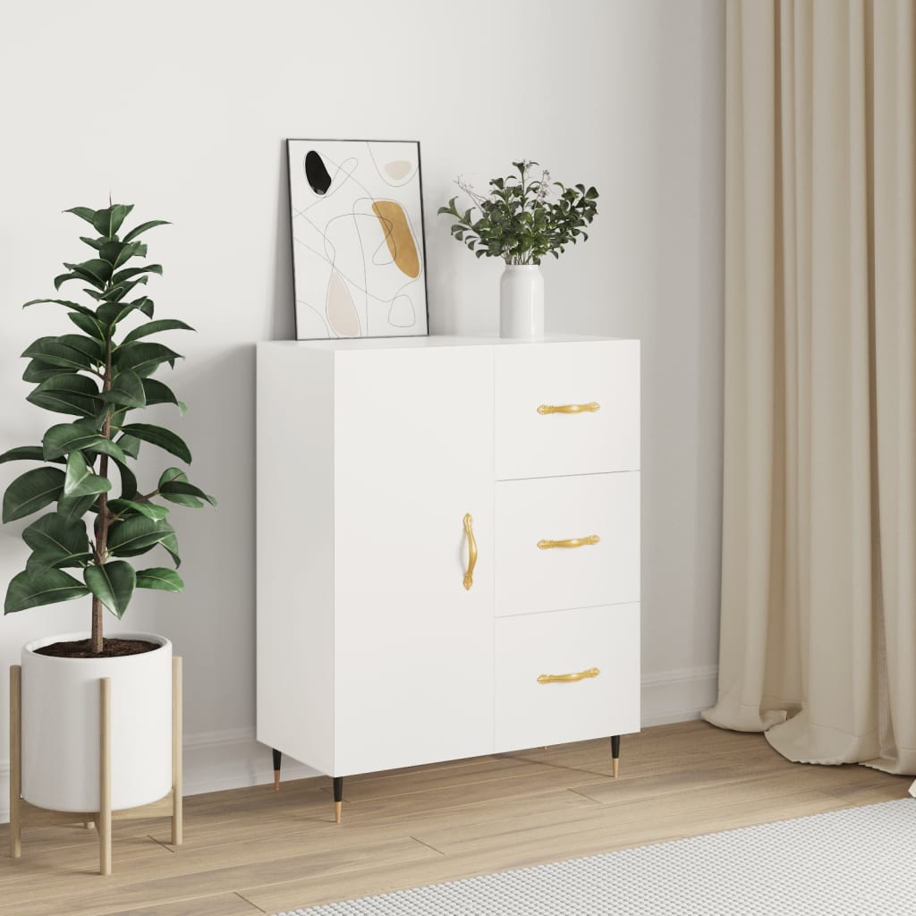 vidaXL Sideboard White 69.5x34x90 cm Engineered Wood