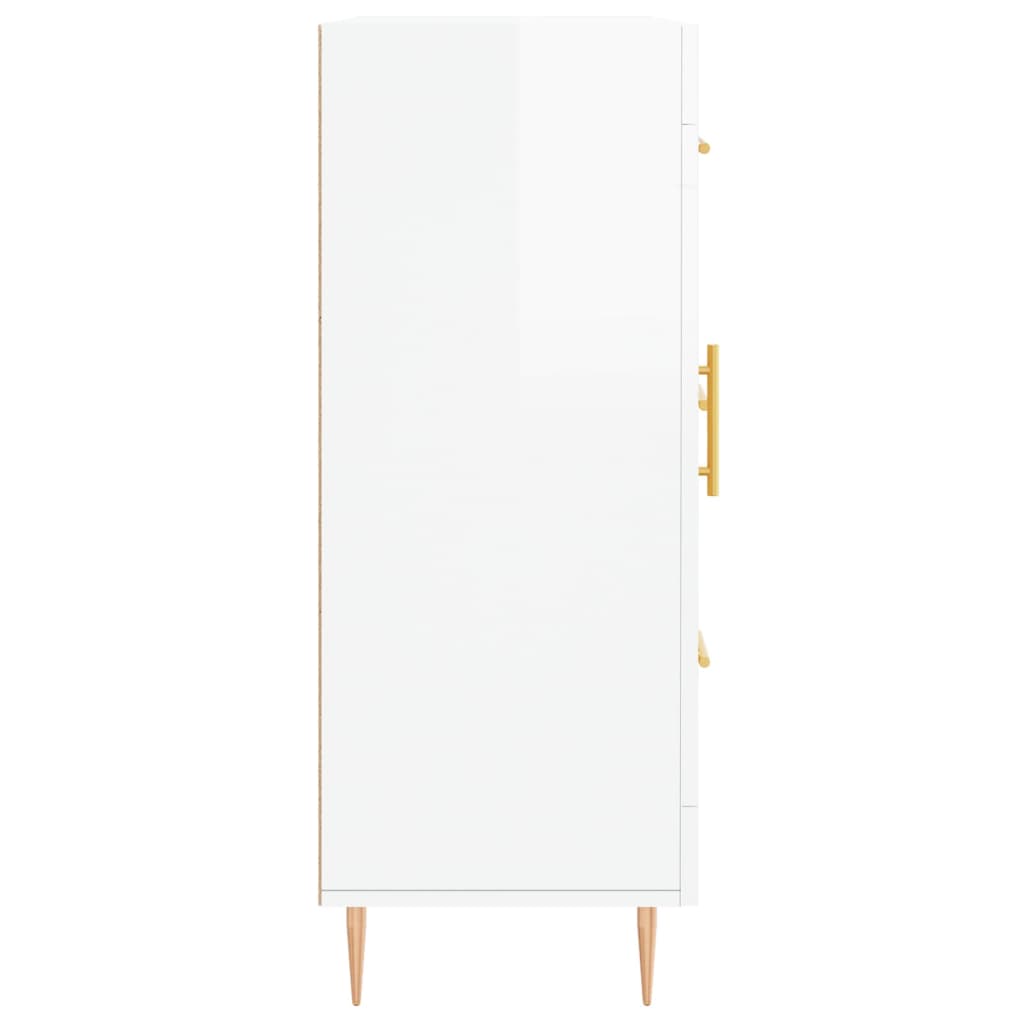 Sideboard 69,5x34x90 cm Engineered Wood High gloss white