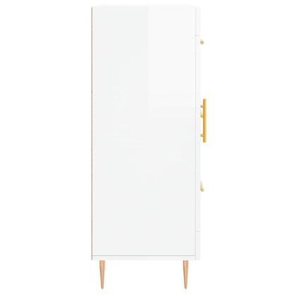 Sideboard 69,5x34x90 cm Engineered Wood High gloss white